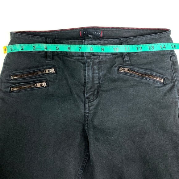 Sanctuary Black Skinny Moto Jeans  Size 28 - Picture 8 of 9